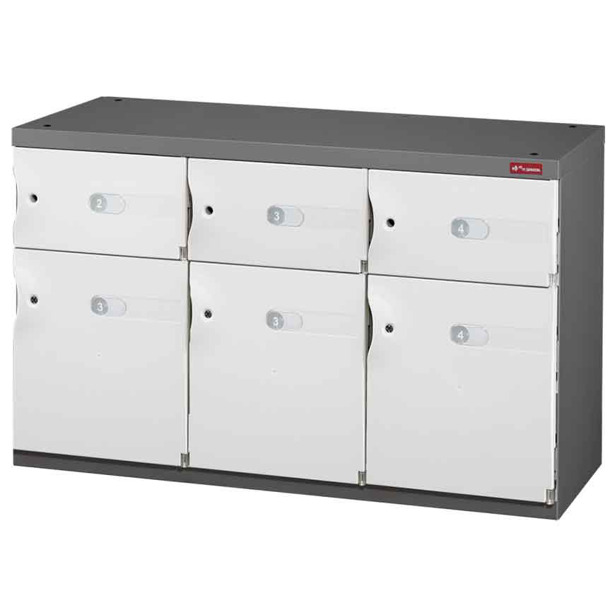 The very best way to keep the personal possessions of staff or visitors safe is in this SHUTER space cabinet.