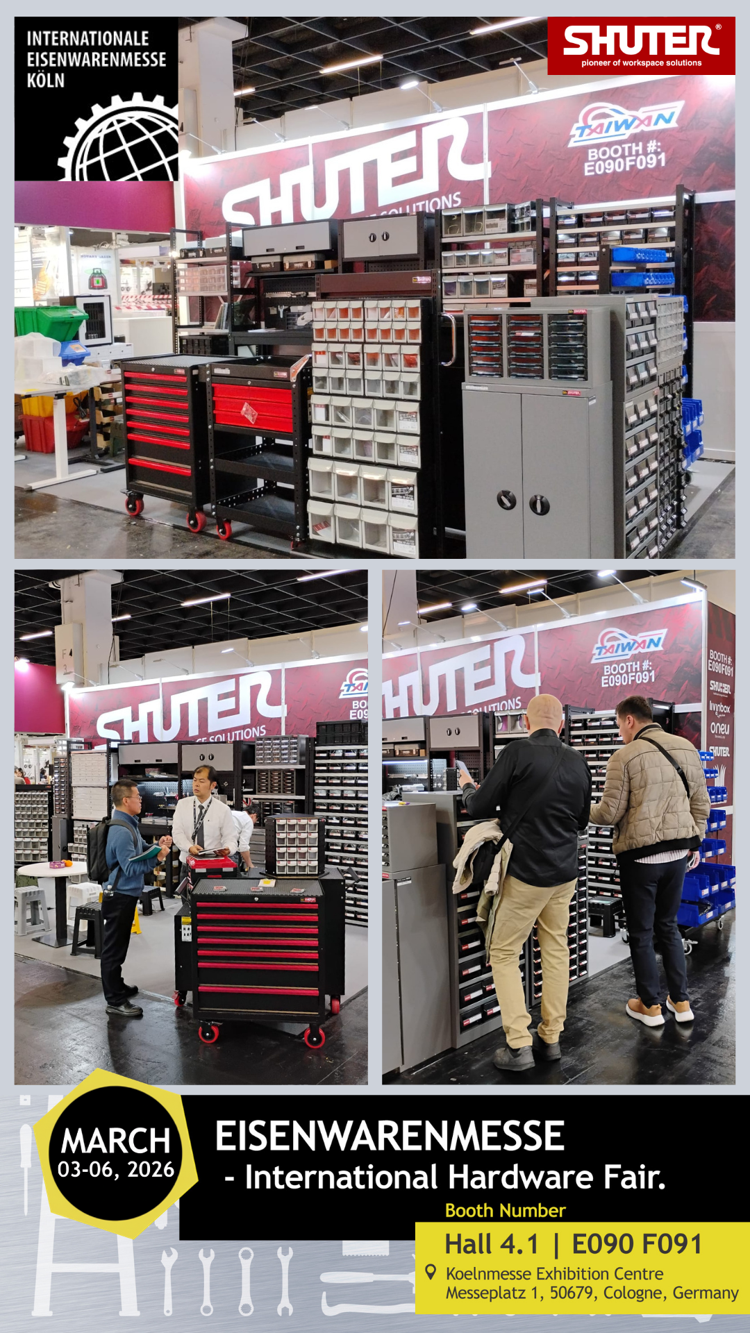 SHUTER Recap｜Highlights from EISENWARENMESSE 2026 | Industrial Storage ...