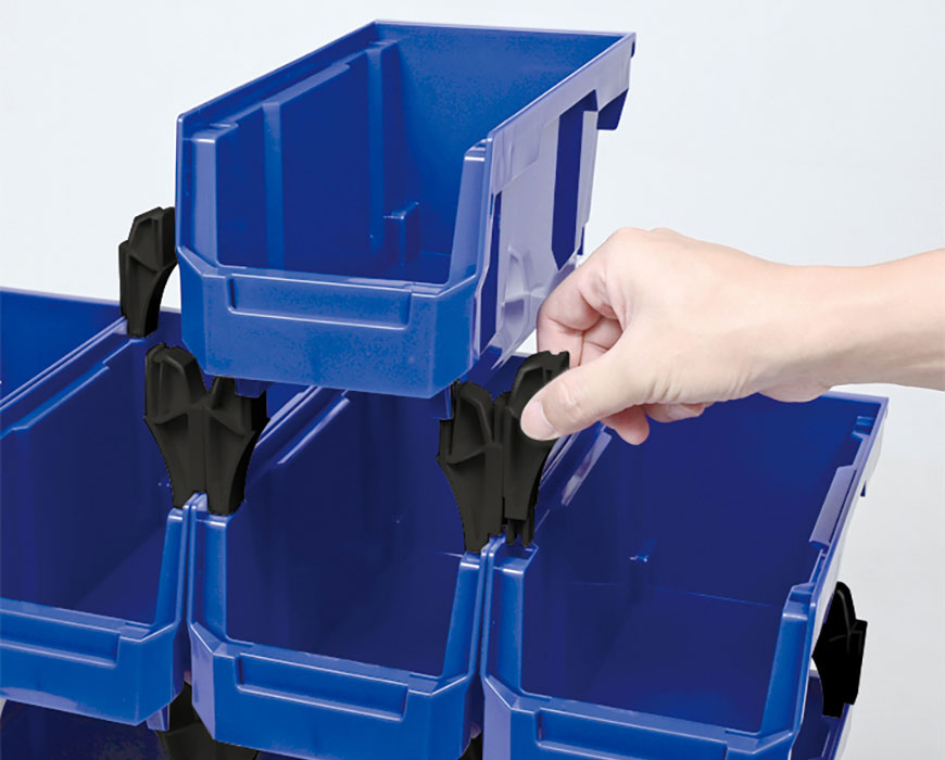 Bin Riser Legs 0.8L Stacking, Nesting & Hanging Bin for Parts Storage - 0.8L Stacking ...