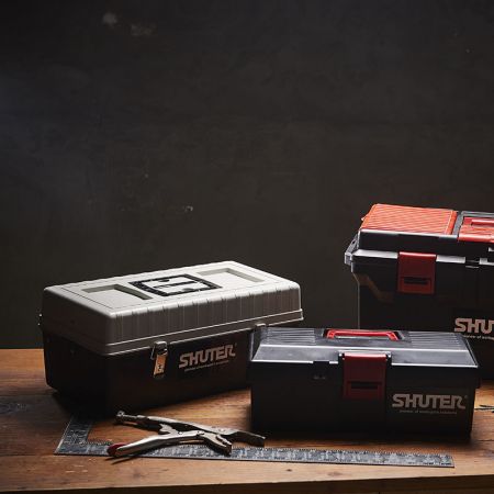 صندوق أدوات SHUTER 16.8 بوصة بطبقتين