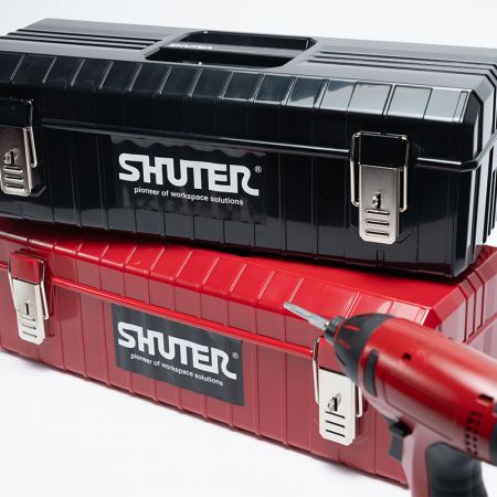 صندوق أدوات SHUTER بقياس 17.3 بوصة قابل للتراص