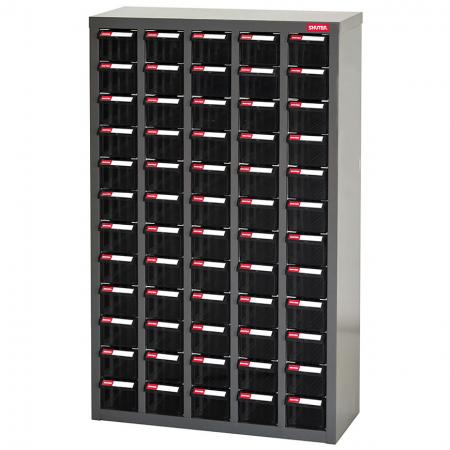 Armoire de rangement métallique antistatique ESD pour appareils électroniques - 60 tiroirs répartis en 5 colonnes