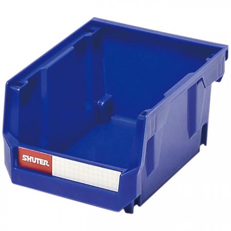 Стопочный, складной и подвесной контейнер объемом 0,6 литра для хранения деталей. - Стопочные подвесные контейнеры для использования на столе или на стене для хранения мелких деталей в промышленных условиях.