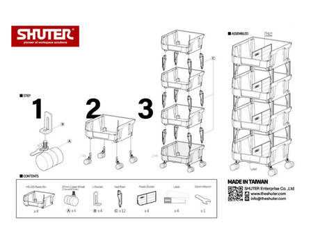 Simply assembled drawing