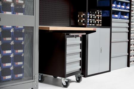 Steel Tool Cabinet - Different sizes steel drawers consist of various configurations to suit all hardware storage needs