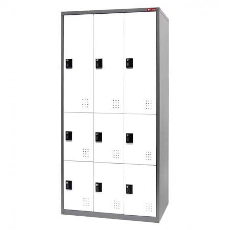 Tủ Locker Kim loại với Nhiều Cấu hình, 9 Ngăn - Tủ lưu trữ kim loại với nhiều cấu hình, 9 ngăn
