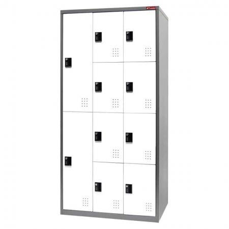 Металлический шкаф для хранения с несколькими конфигурациями, 10 отделениями - Металлический шкаф для хранения с несколькими конфигурациями, 10 отделениями