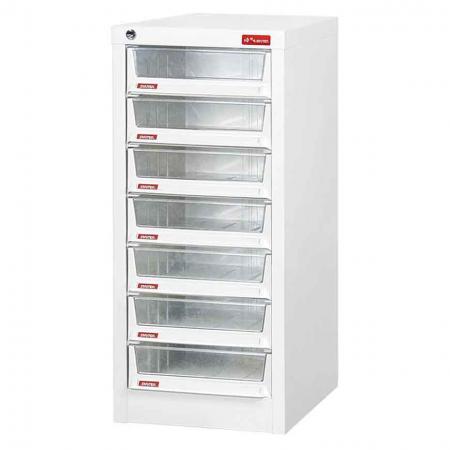 Floor Cabinet with 7 drawers in 1 column for A4 paper (6.6L per drawer)
