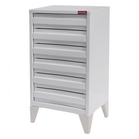 SOHO Floor Cabinet with 6 deep drawers and metal Legs