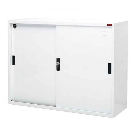Большой запираемый картотечный шкаф с металлической дверцей, ширина 880 мм - Идеальное решение для хранения файлов с закрытыми дверцами: отлично подходит для школ или офисов, где требуется конфиденциальность.