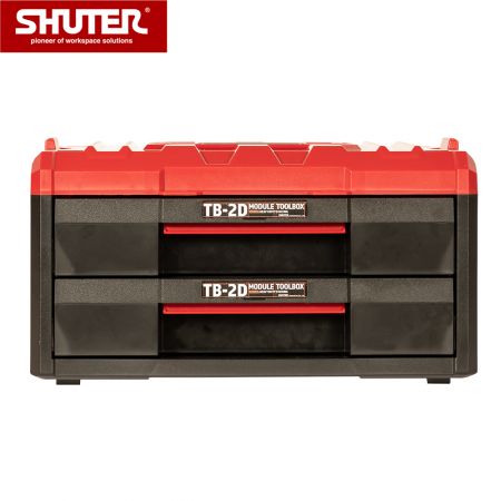 Boîte à outils empilable de 12L avec 2 tiroirs - Boîte à outils empilable de 12L avec 2 tiroirs