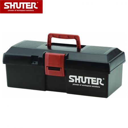 4L Professional Tool Box with 1 Tray and Plastic Locks - 4L Portable Tool Box with 1 Tray and Sturdy Plastic Locks