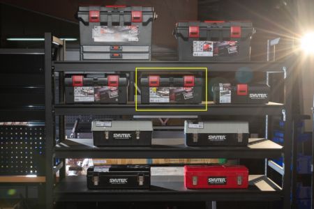 Caixas de ferramentas de serviço pesado de 11L para armazenamento de ferramentas e peças