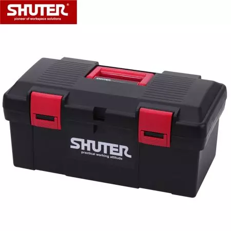 11L Professional Tool Box with 1 Tray and Plastic Locks - 11L Portable Tool Box with 1 Tray and Sturdy Plastic Locks