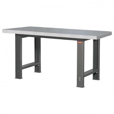 Bàn làm việc chịu lực bằng thép không gỉ SUS304 - Kích thước tiêu chuẩn 150cm rộng - SHUTER các bàn làm việc rất chắc chắn và có nhiều vật liệu mặt bàn khác nhau để lựa chọn.