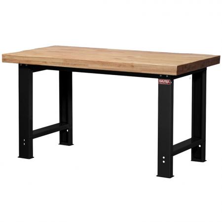 Bàn làm việc chịu lực - Kích thước tiêu chuẩn 180cm rộng, mặt bàn Polywood gỗ thông 42mm - Tạo bàn làm việc bạn cần bằng cách kết hợp chân bàn thép SHUTER với nhiều loại vật liệu mặt bàn từ nhẹ đến nặng.