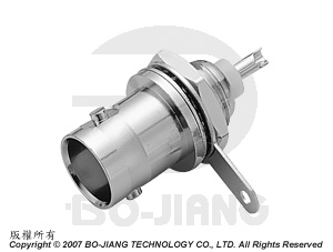 BNC接受型焊接式同軸連接器