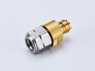 ADAPTATEUR FICHE 0,8 mm à JACK 1,0 mm - 130 GHz - Adaptateur mâle 0,8 mm à femelle 1,0 mm - 130 GHz