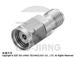 1.85豪米公端對2.92毫米(K波段)母端射頻微波同軸轉接器 - Adaptor 1.85mm Plug to K (2.92mm) Jack