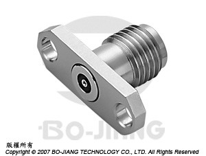 2.4ミリメートルメス端子2穴フランジボードにRFマイクロ波コアキシャル接続器を取り付けることができます - 2.4ミリメートルメス端子2穴長方形フランジボード