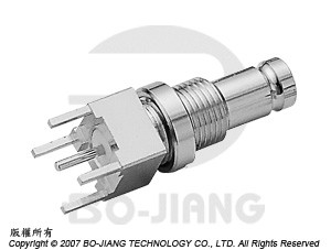 1.0/2.3 BULKHEAD PCB MOUNT JACK - 1.0/2.3 Bulkhead PCB Mount Jack