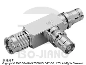 1.6/5.6 T型母端對母端對公端射頻微波同軸轉接器 - 1.6/5.6 T-Angle Jack-Jack-Plug Adaptor