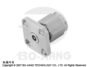 2.4mm PLUG Flange mode Recept Type with 4 Holes