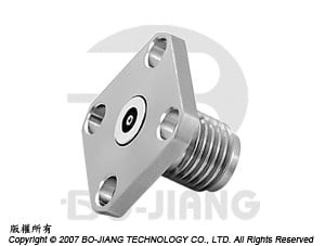 2.4mm JACK Flange mode Recept Type with 4 Holes
