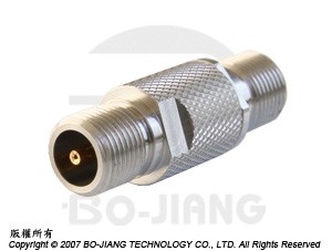 F TYPE JACK TO JACK RF/MICROWAVE COAXIAL ADAPTOR