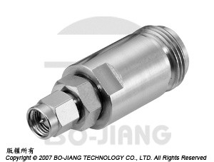 ADAPTADOR COAXIAL RF/MIRCWAVE DE ALTA PERFORMANCE DO TIPO N FÊMEA PARA SMA MACHO - Adaptador de N Jack para SMA Plug