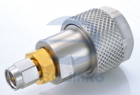 N型オス端子からSMAオス端子へのRFマイクロ波同軸アダプタ - NプラグからSMAプラグへのアダプタ