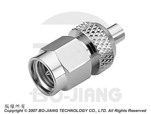 SMA公端對MMCX母端射頻微波同軸轉接器 - Adaptor SMA Plug to MMCX Jack