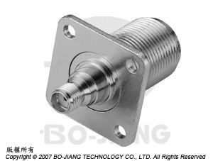 JACK DE MODO FLANGE TIPO N PARA ADAPTADOR COAXIAL RF/MIRCWAVE JACK SMA - Adaptador N Panel Jack para Jack SMA