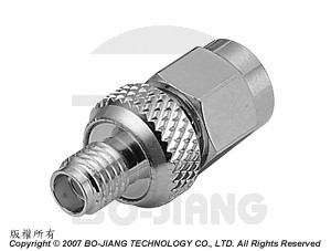 SSMA母端對SMA公端射頻微波同軸轉接器 - Adaptor SSMA Jack to SMA Plug