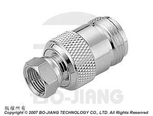 F TYPE PLUG TO N TYPE JACK RF/MICROWAVE COAXIAL ADAPTOR - Adaptor F Plug to N Jack