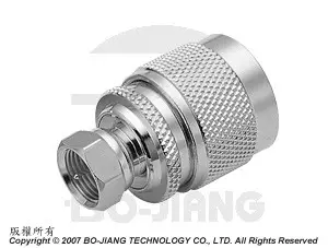 F-TYP HANE TILL N-HANE RF/MICROVÅG KOAXIALADAPTER - Adapter F-Hane till N-Hane