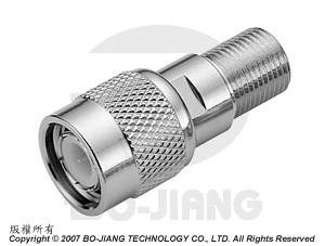 F母端對TNC公端射頻微波同軸轉接器 - F型母對TNC公轉接頭