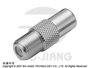 F母端對PAL公端射頻微波同軸轉接器 - Adaptor F Jack to PAL Plug