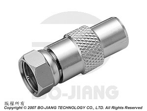 F公端對PAL公端射頻微波同軸轉接器 - Adaptor F Plug to PAL Plug