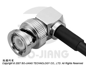 BNC PLUG RF Coaxial connector right angle mode for crimping type - BNC R/A Crimp Plug