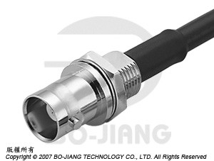 Conector RF coaxial BNC JACK, tipo de crimpagem - Conector BNC Crimp Fêmea