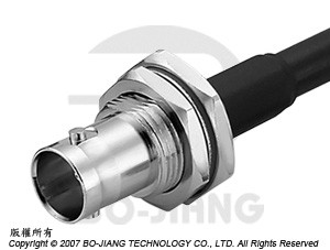 Conector RF coaxial BNC JACK, tipo de crimpagem - Conector BNC Crimp Fêmea