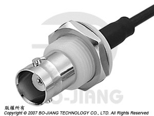Conector Coaxial BNC JACK, para tipo de crimpagem - Conector de Crimpagem de Encaixe Isolado BNC