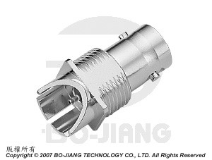 Conector Coaxial RF BNC JACK, modo de Lançamento de Borda para tipo de PCB - Conector Jack de Lançamento Final BNC