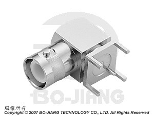 印刷電路板式反極性BNC同軸連接器 - 印刷電路板型反極性BNC同軸連接器