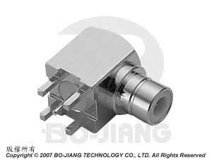 TOMADA DE MONTAGEM EM PCB EM ÂNGULO RETO BT43 - Tomada de Montagem em PCB em Ângulo Reto BT43