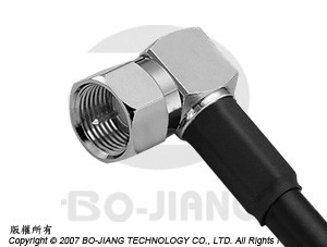 F公端90度鉗緊型射頻微波同軸連接器 - F R/A Crimp Plug