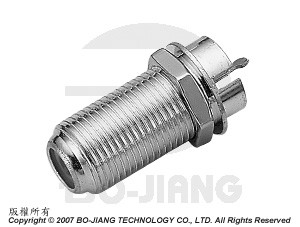 F type  Edge Launch Connectors - F type - PCB, END LAUNCH