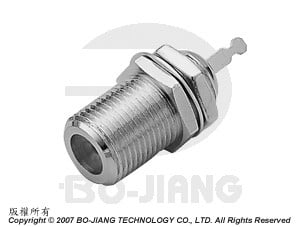 Conectores tipo F, tipo Recepção - Tipo F - Modo de Recepção