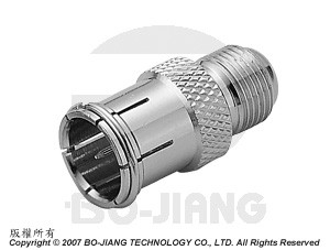 F जैक से प्लग क्विक मोड RF/माइक्रोवेव कोएक्सियल एडाप्टर
